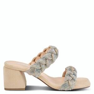 NEW AZURA women's fabilous sandal slide shoes in beige